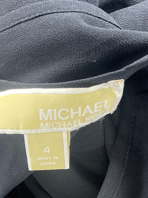 Vestido Michael Kors Asimetrico Negro-Talla 4