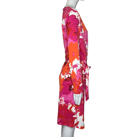 Vestido Jones New York Cuello Cruzado 
Rosado-Talla S