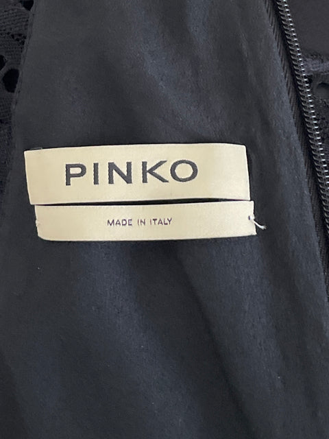 Vestido Pinko Maxi Encaje Negro-Talla S
