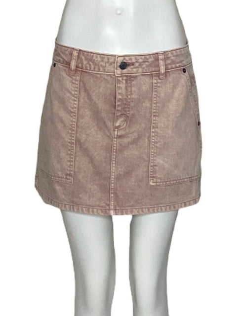 Falda Michael Kors Denim Mini Rosado-Talla 2