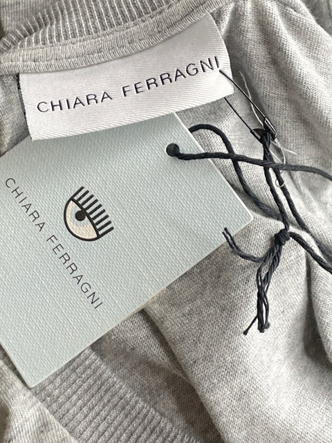 Sueter Chiara Ferragni Casual Ojos Gris-Talla S
