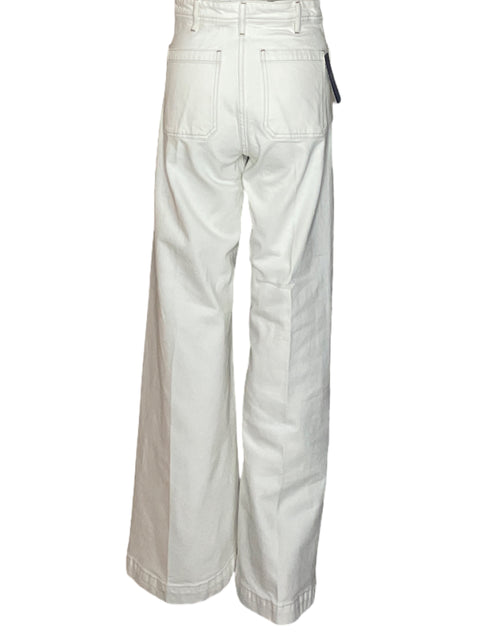 Pantalón Polo Ralph Lauren Basta Ancha Blanco-Talla 26