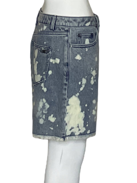 Short Michael Kors Desteñido Boyfriend Azul-Talla 2