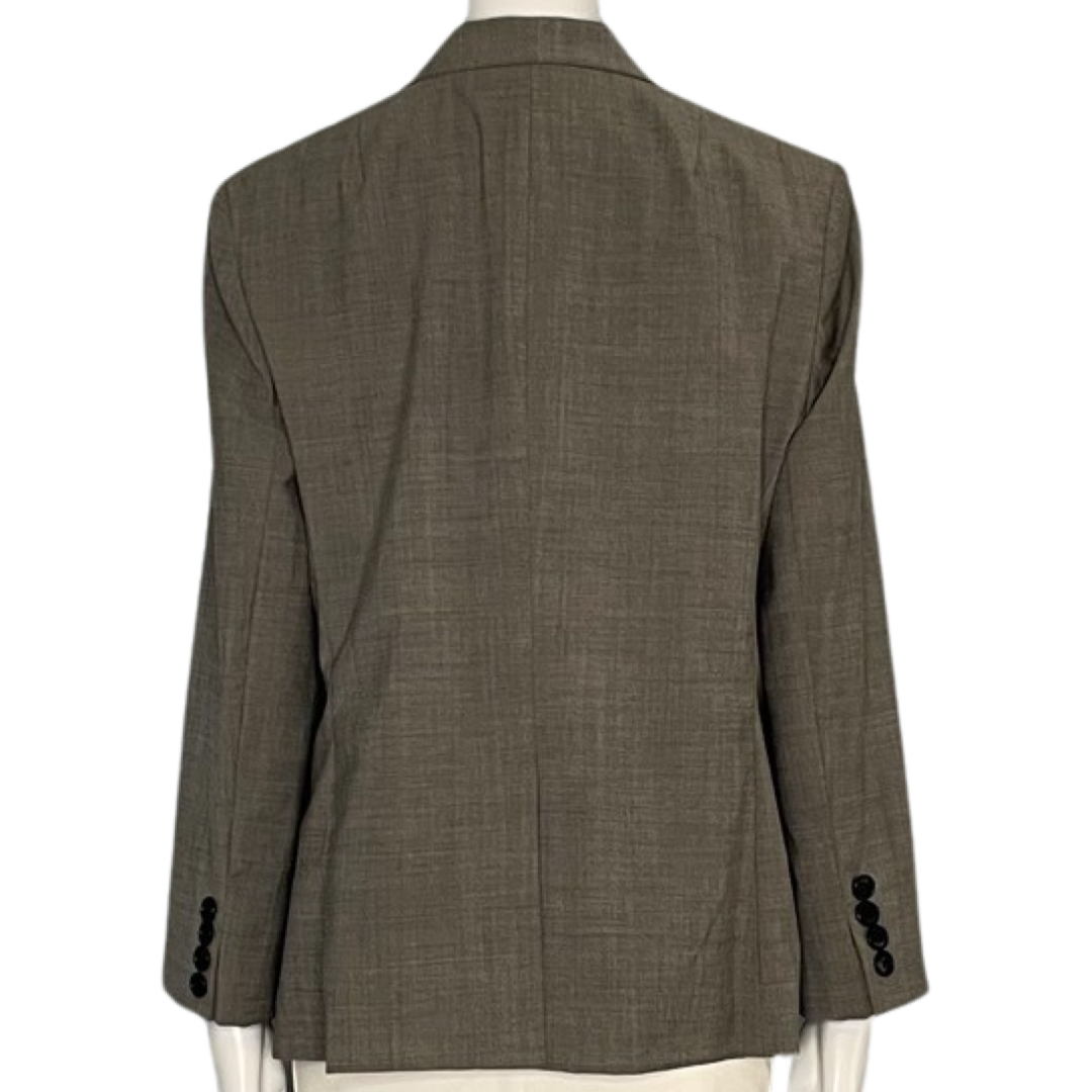 Blazer DKNY Cuzado 4 Botones Gris-Talla 14