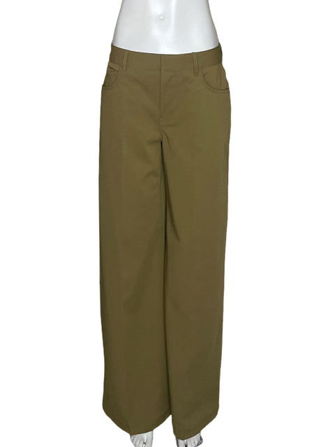 Pantalón Zara Basta Ancha Marrón-Talla S