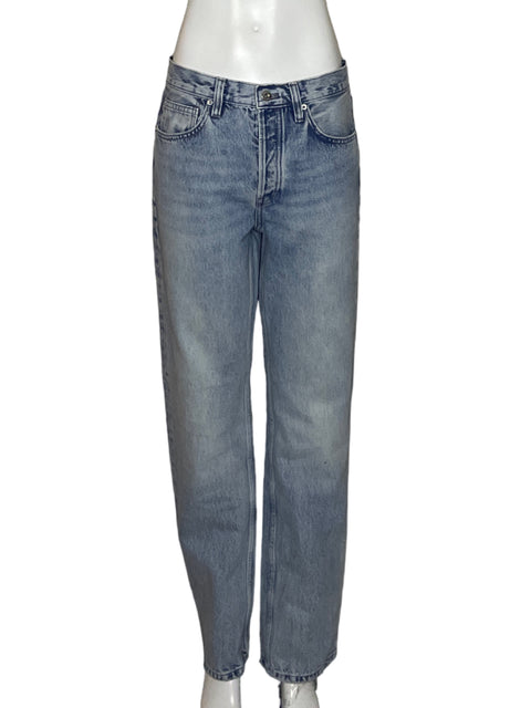 Pantalón Massimo Dutti Recto Jeans Azul-Talla 6