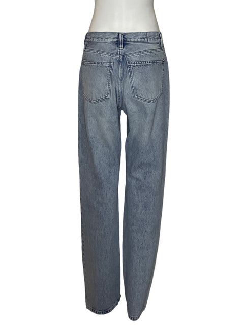 Pantalón Massimo Dutti Recto Jeans Azul-Talla 6