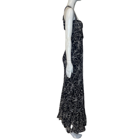 Vestido Gilar Tiras Cruzadas Negro-Talla 6