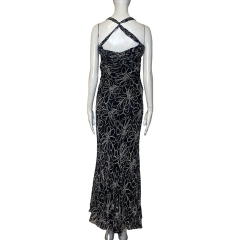 Vestido Gilar Tiras Cruzadas Negro-Talla 6