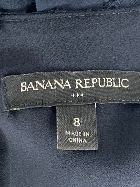Vestido Banana Republic Sin Mangas Midi Azul-Talla 8