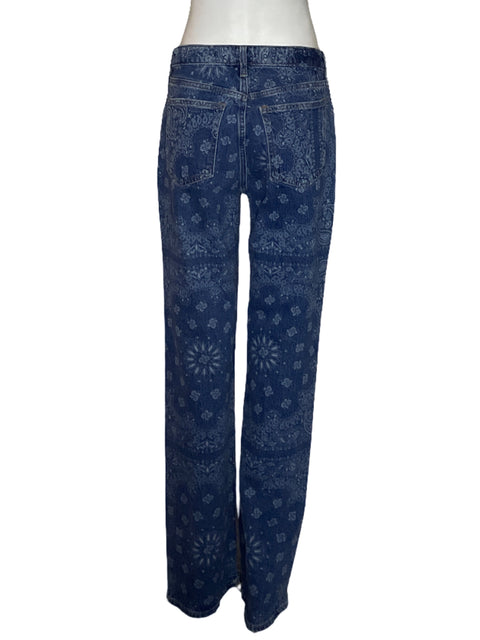 Pantalón Abercrombie & Fitch Jean Estampado Azul-Talla 28
