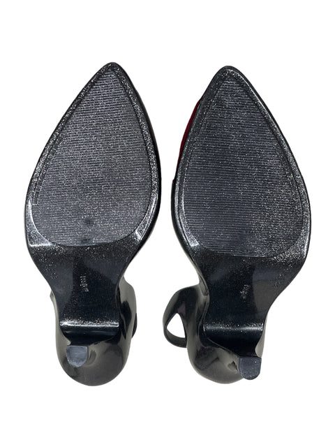 Calzado Melissa x Viviene Westwood Glitter Globe Negro-Talla 8