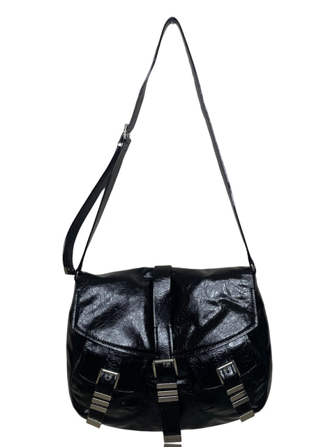 Cartera Michael Kors Darrington Crackled Negro-Talla M