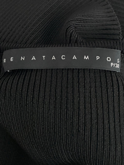 Sueter Renata Campos Acanaaldo Negro-Talla S