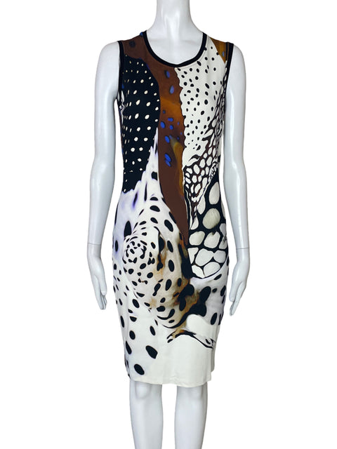 Vestido Roberto Cavalli Estampado Negro-Talla 42