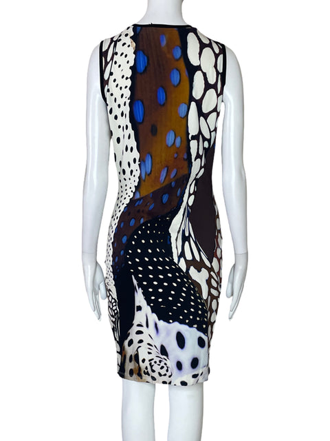 Vestido Roberto Cavalli Estampado Negro-Talla 42