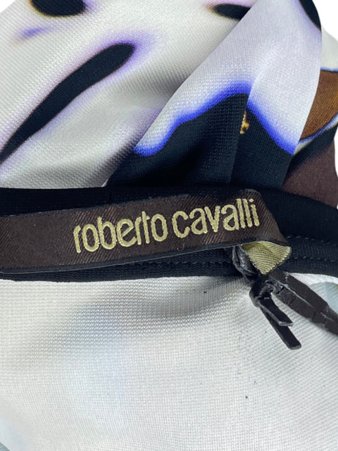 Vestido Roberto Cavalli Estampado Negro-Talla 42