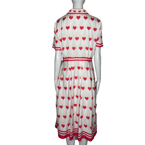 Vestido Tesoro TPS Corazones Beige-Talla XL