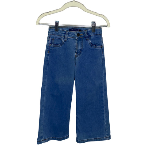 Pantalón Café Siete Jeans  Baggy Azul-Talla 4