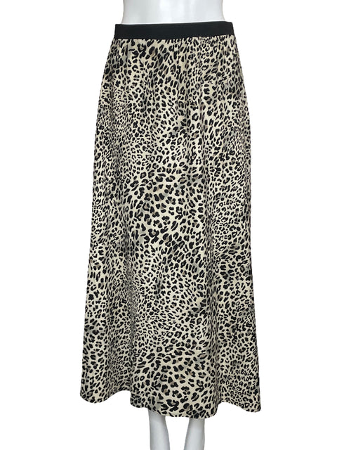 Falda Sofia's Midi Animal Print Beige-Talla M