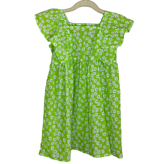 Vestido Primark Floral Verde-Talla 3-4Y