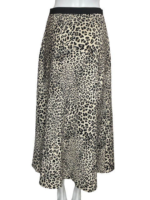 Falda Sofia's Midi Animal Print Beige-Talla M