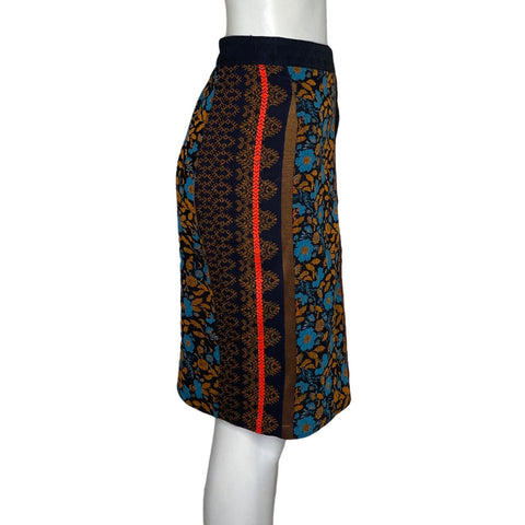 Falda Dolan Tejido Botones Marron-Talla S
