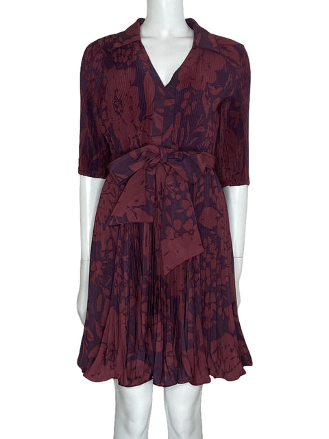 Vestido Taylor Plisado Morado Talla 12 P