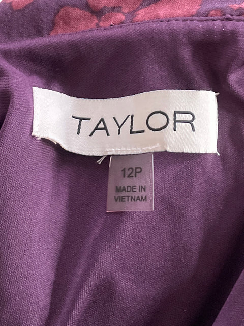Vestido Taylor Plisado Morado Talla 12 P