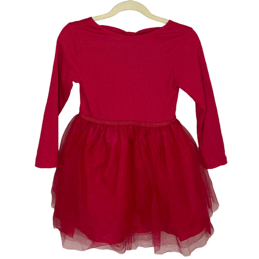 Vestido H&M Tul Rojo-Talla 3-4T