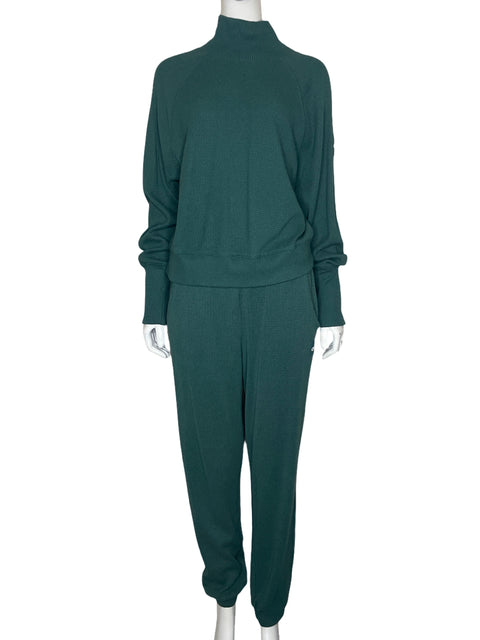 Set Alo Sweater Pantalón Verde-Talla M