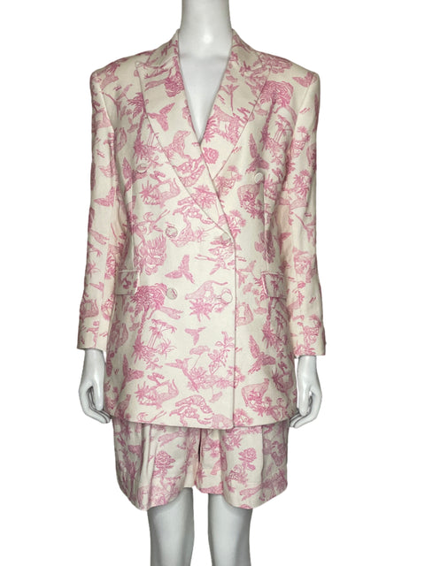 Set Atelier Crump Safari Blazer+Short Rosado-Talla M