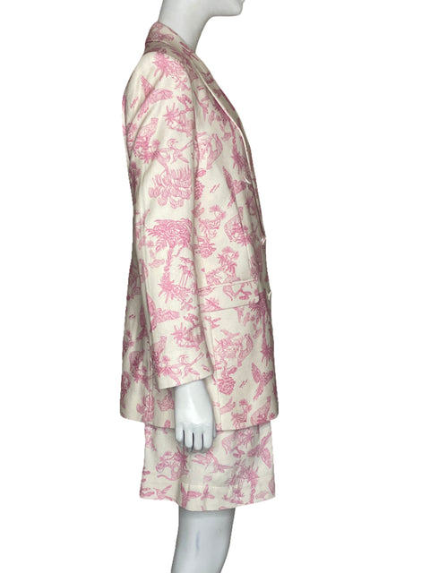 Set Atelier Crump Safari Blazer+Short Rosado-Talla M