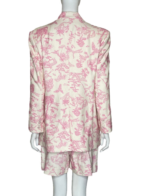Set Atelier Crump Safari Blazer+Short Rosado-Talla M