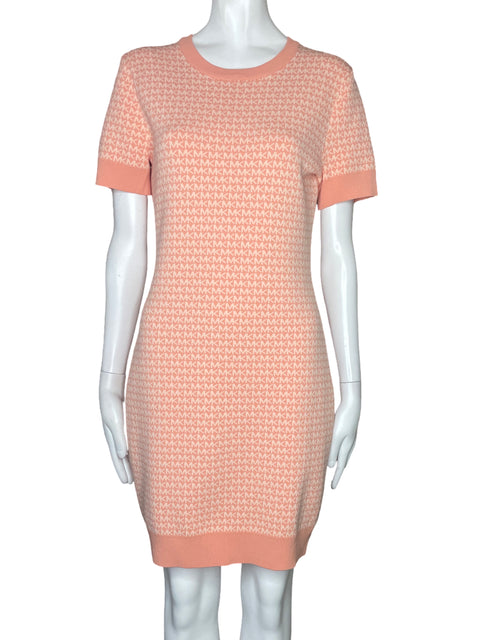 Vestido Michael Kors Mangas Cortas Rosado-Talla M