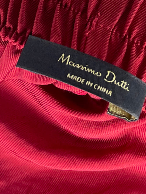 Set Massimo Dutti Camisa + Pantalon Rojo - Talla M