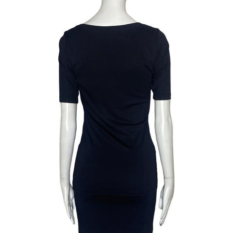 Blusa Karen Kane Cuello Redondo Negro-Talla S
