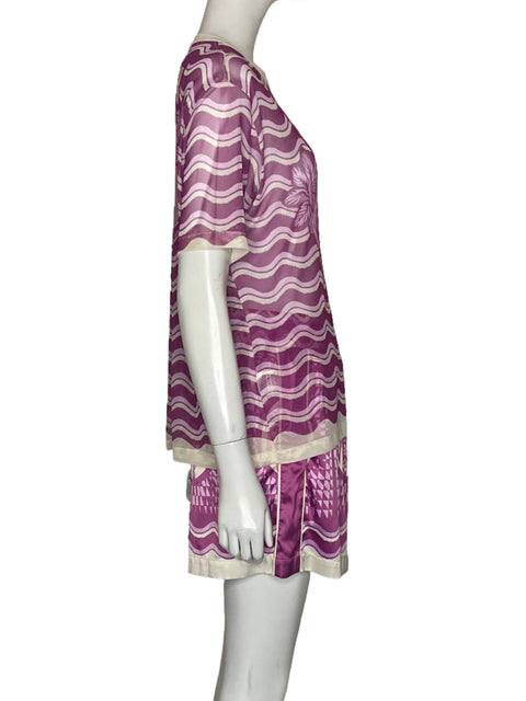 Set Mayorga Blusa + Short Fucsia  - Talla M