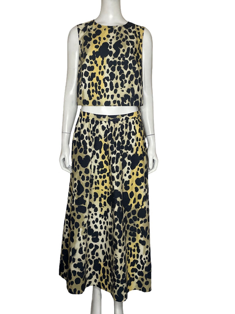 Set MNG Blusa + Falda Animal Print Beige - Talla M