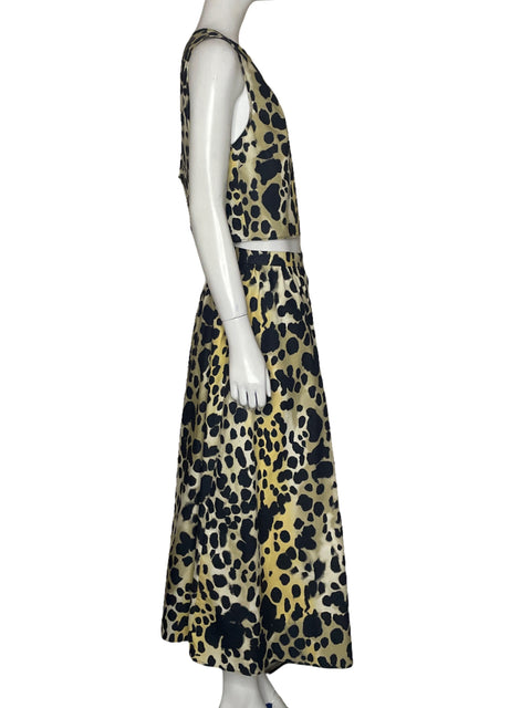 Set MNG Blusa + Falda Animal Print Beige - Talla M