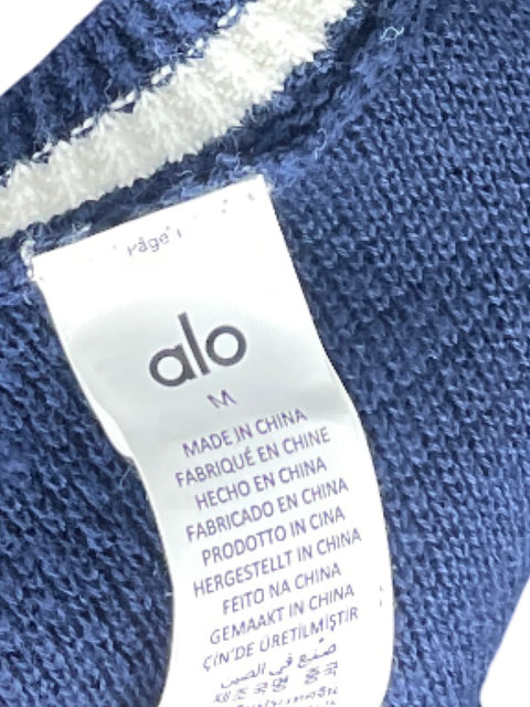 Set Alo Vestido + Chaqueta De Punto Azul  - Talla M