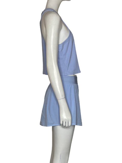 Set Alo Top + Falda Azul - Talla M