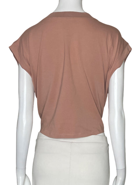 Top Padova Nudo Cropped Rosado-Talla M