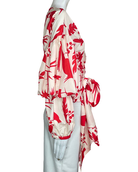 Blusa Creta Estampado Rojo-Talla 4