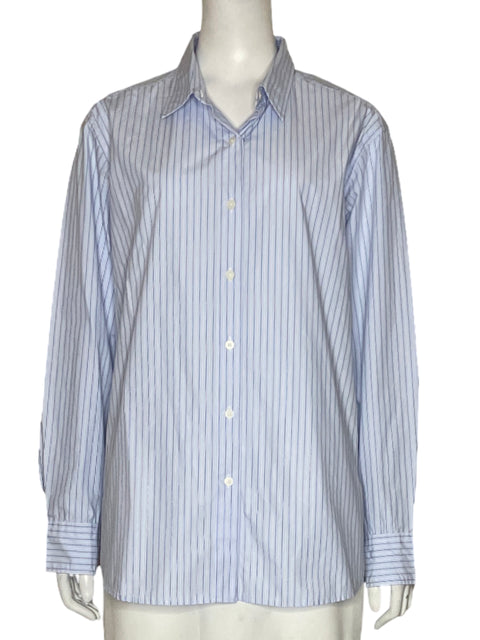 Camisa Uniqlo Rayas Azul - Talla L