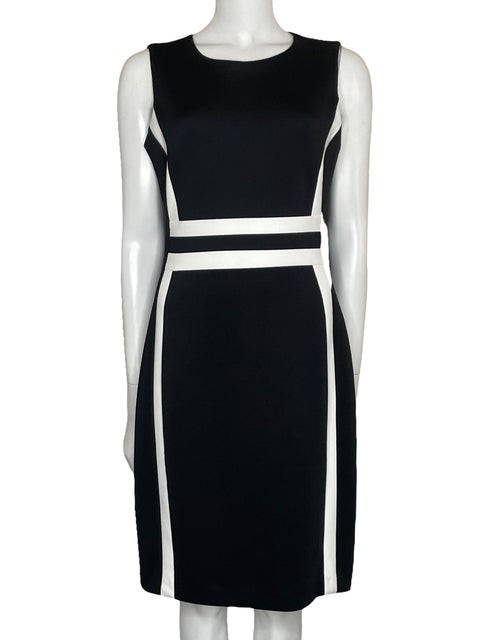 Vestido Calvin Klein Midi Formal Negro-Talla 10