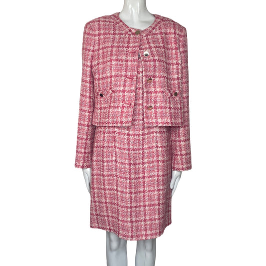 Set W Collection Blazer Vestido Tejido 
Rosado-Talla 38