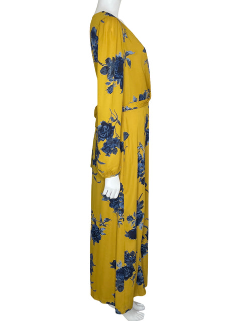 Vestido Chelsea 28 Maxi Floral Amarillo-Talla M