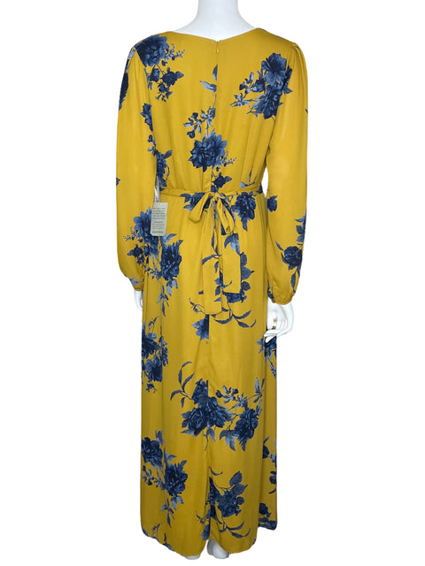Vestido Chelsea 28 Maxi Floral Amarillo-Talla M