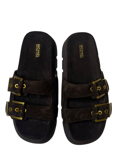 Calzado Michael Kors Colby Gamuzado 
Marrrón-Talla 9